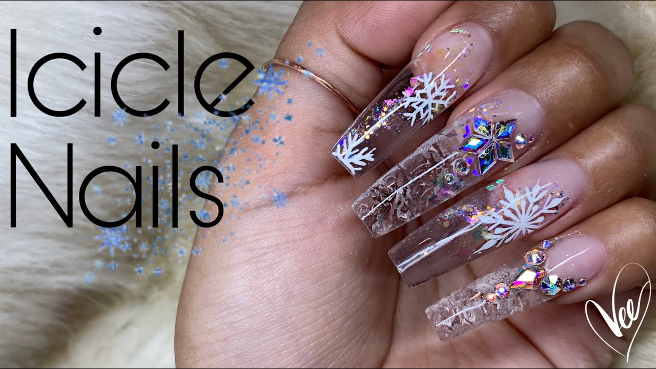 Watch Me Work : Easy Icicle Nails | Acrylic Nail Tutorial