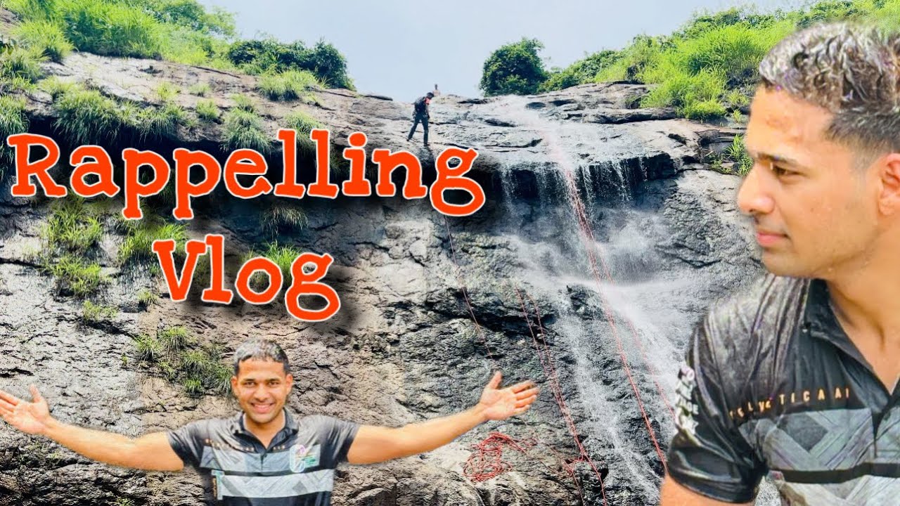 डिक्सल धबधबा ॥ चित्तथरारक रॅपलिंग ॥ Diksal Waterfall thrilling rappelling ॥