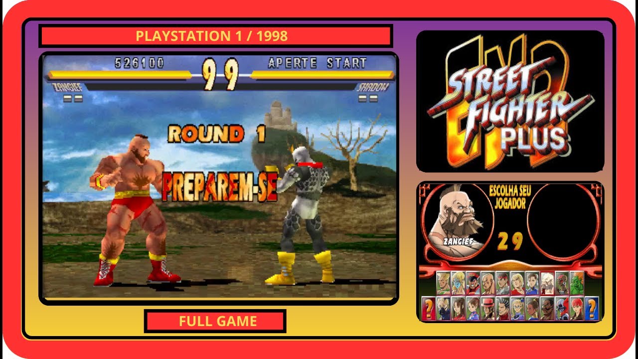 STREET FIGHTER EX2 PLUS - [ PS1 / 1998 ] - 💥ZANGIEF💥 Полная версия игры