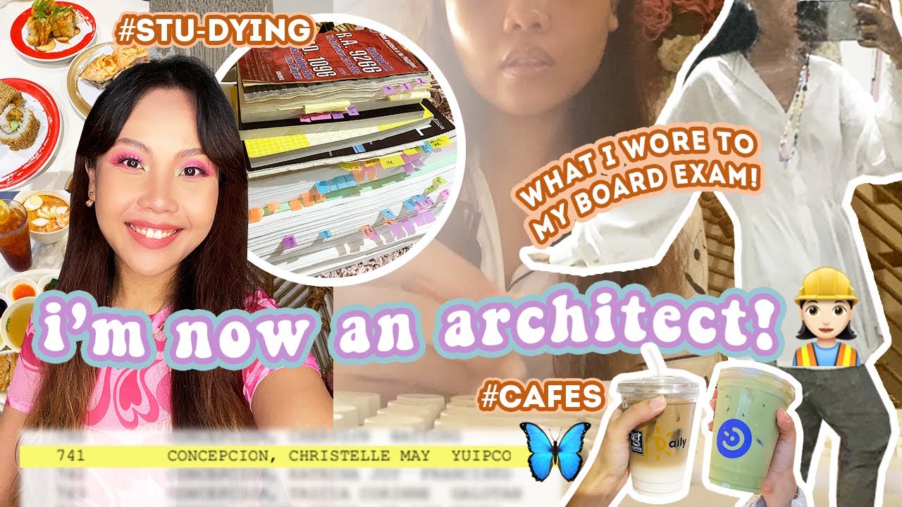 ARCHITECTURE BOARD EXAM! Studying, Stress Eating, Screaming! Results Day!