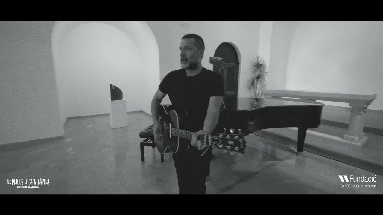 Jaume Anglada minuts abans del seu concert a Ca'n Tàpera