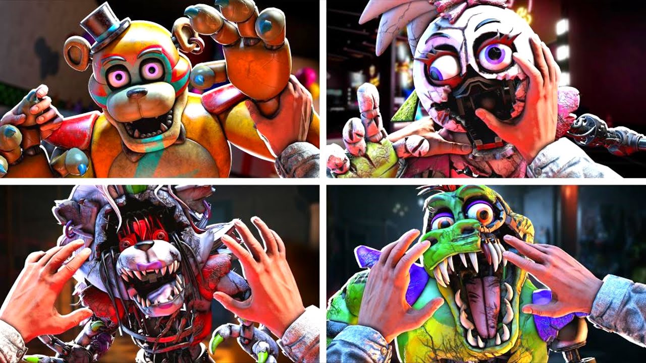 [SFM FNaF] Скримеры Shattered Security Breach