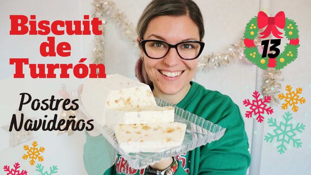 BISCUIT DE TURRÓN *POSTRES NAVIDEÑOS Fáciles y Rápidos* HELADO DE TURRÓN