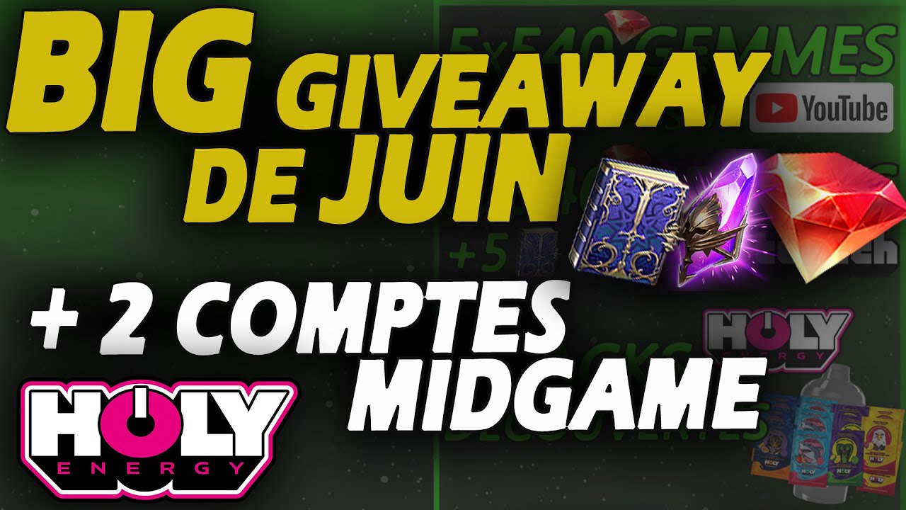 ⛔BIG GIVEAWAY DE JUIN⛔! DU LOURD POUR VOUS [Raid Shadow Legends FR]