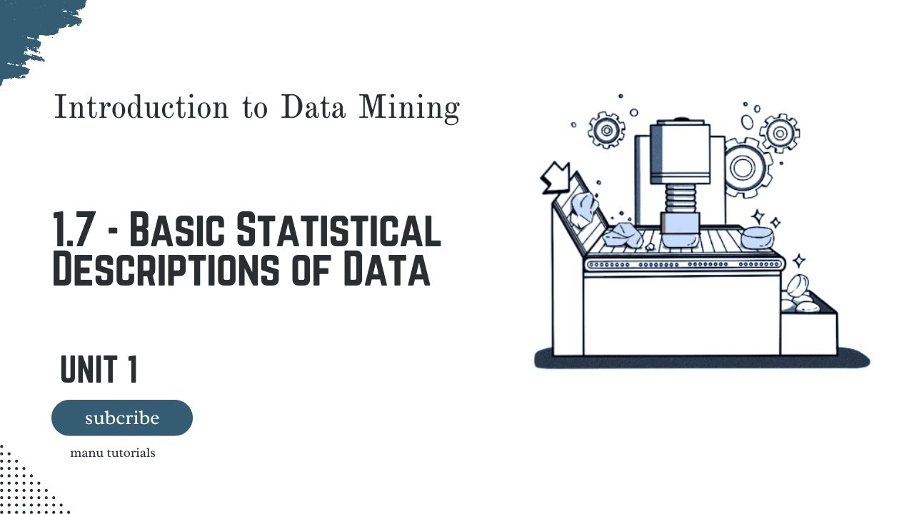1.7 - Basic statistical description of data