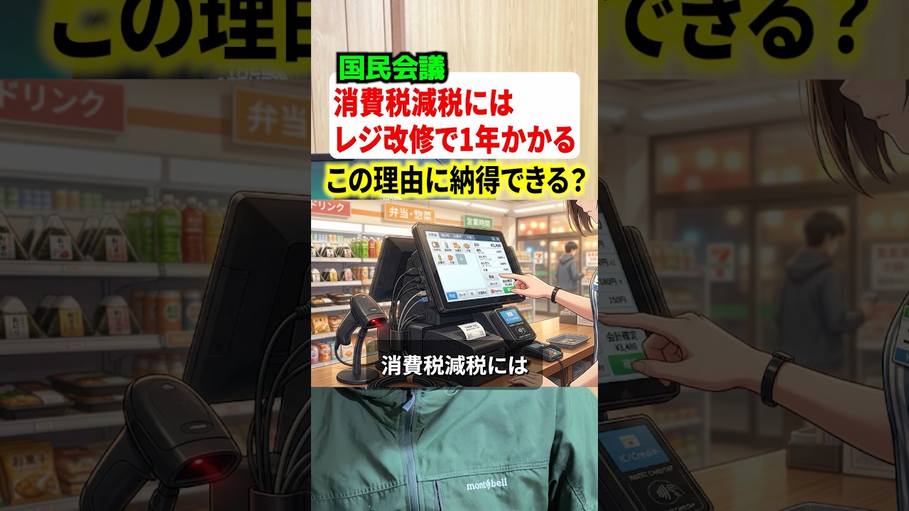 消費税減税には１年かかると国民会議で見解発表！その理由が物議に