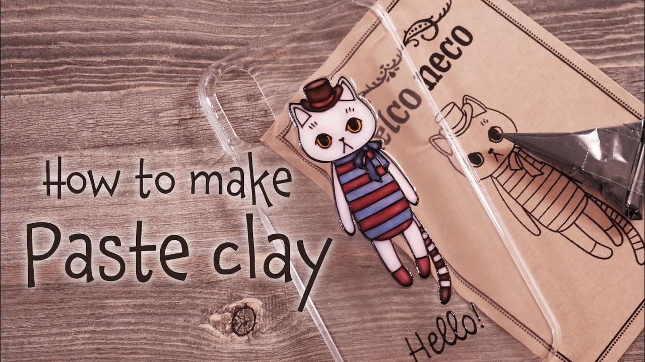 【ペーストクレイ×レジン】ペーストクレイの作り方 DIY How to make Paste Clay [Paste Clay×Resin]