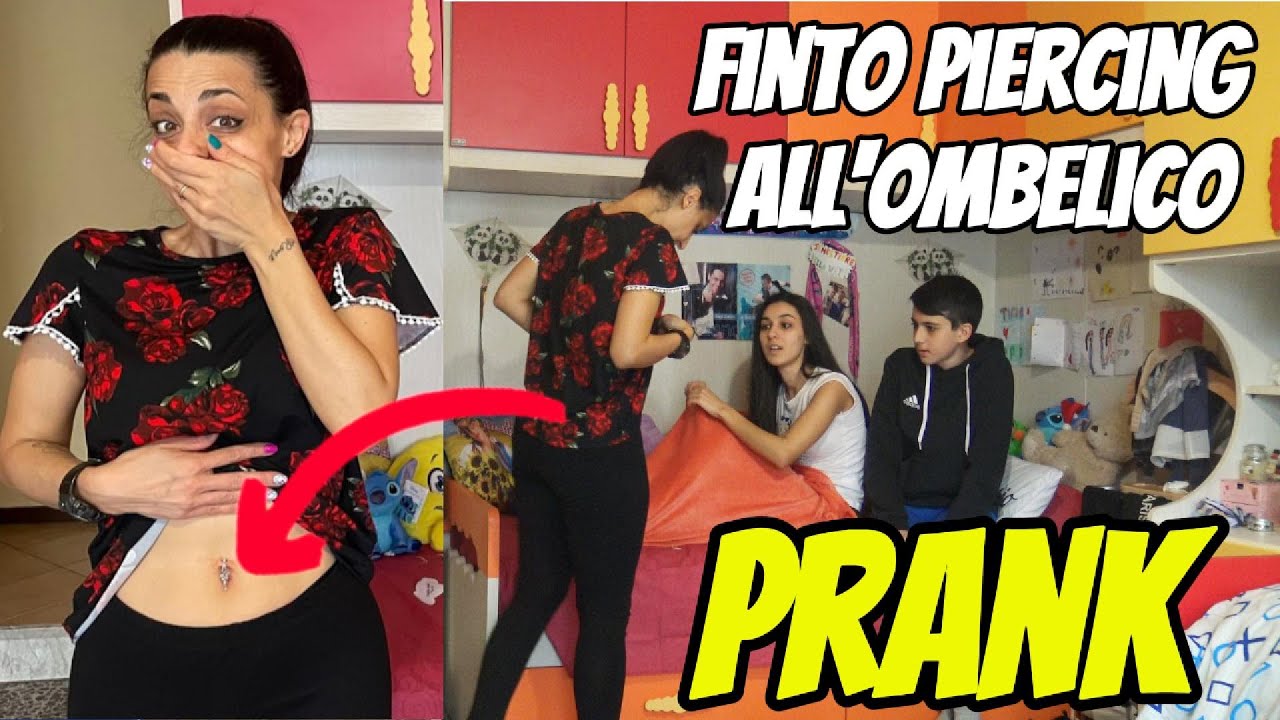 PIERCING ALL'OMBELICO!!! SCHERZO A TINA *con sorpresa SHEIN*