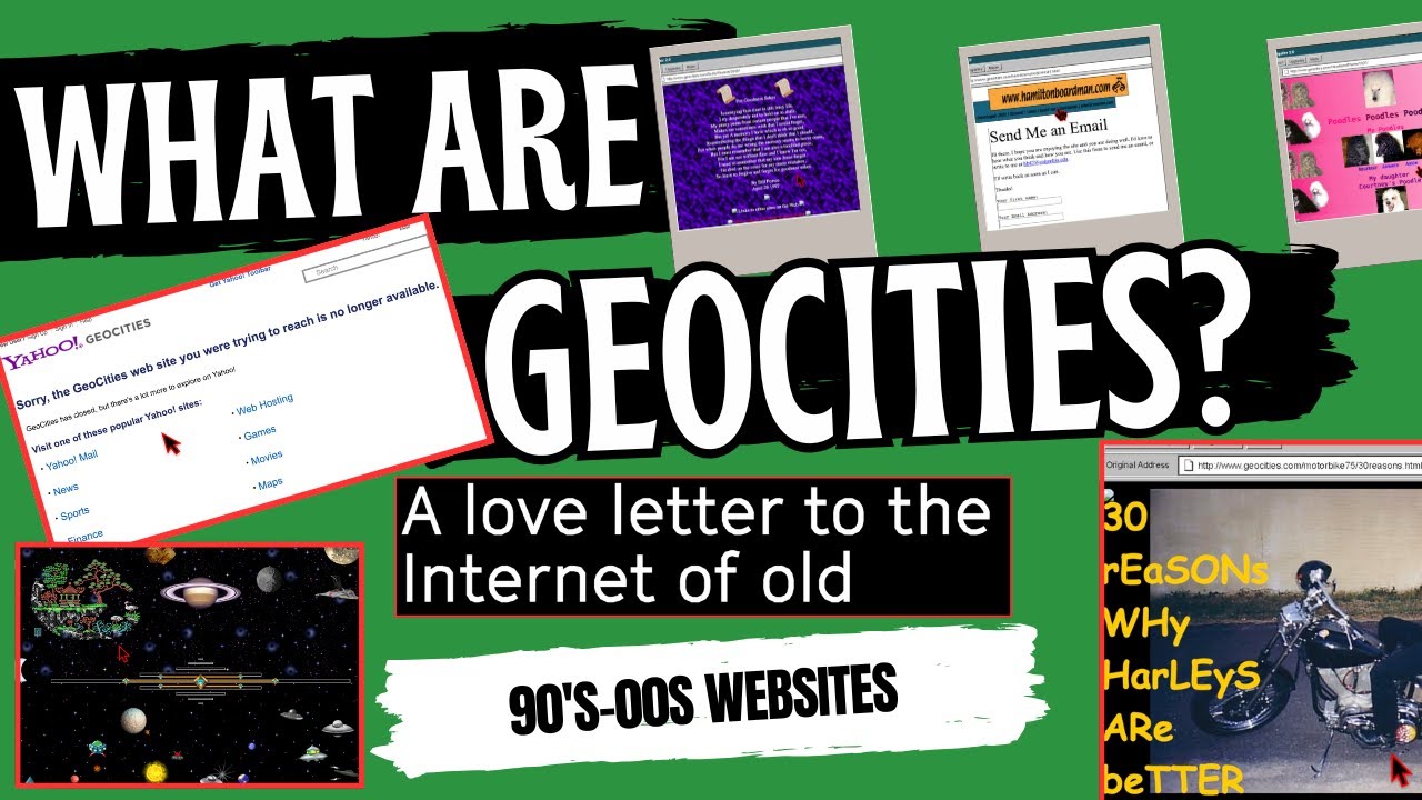 What Are Geocities? Check Out These Interesting Websites From The 90's And 2000's
