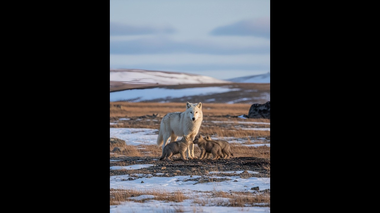 Arctic Wild Family Bond ❄️🐺🦌 | Nature Never Fails 