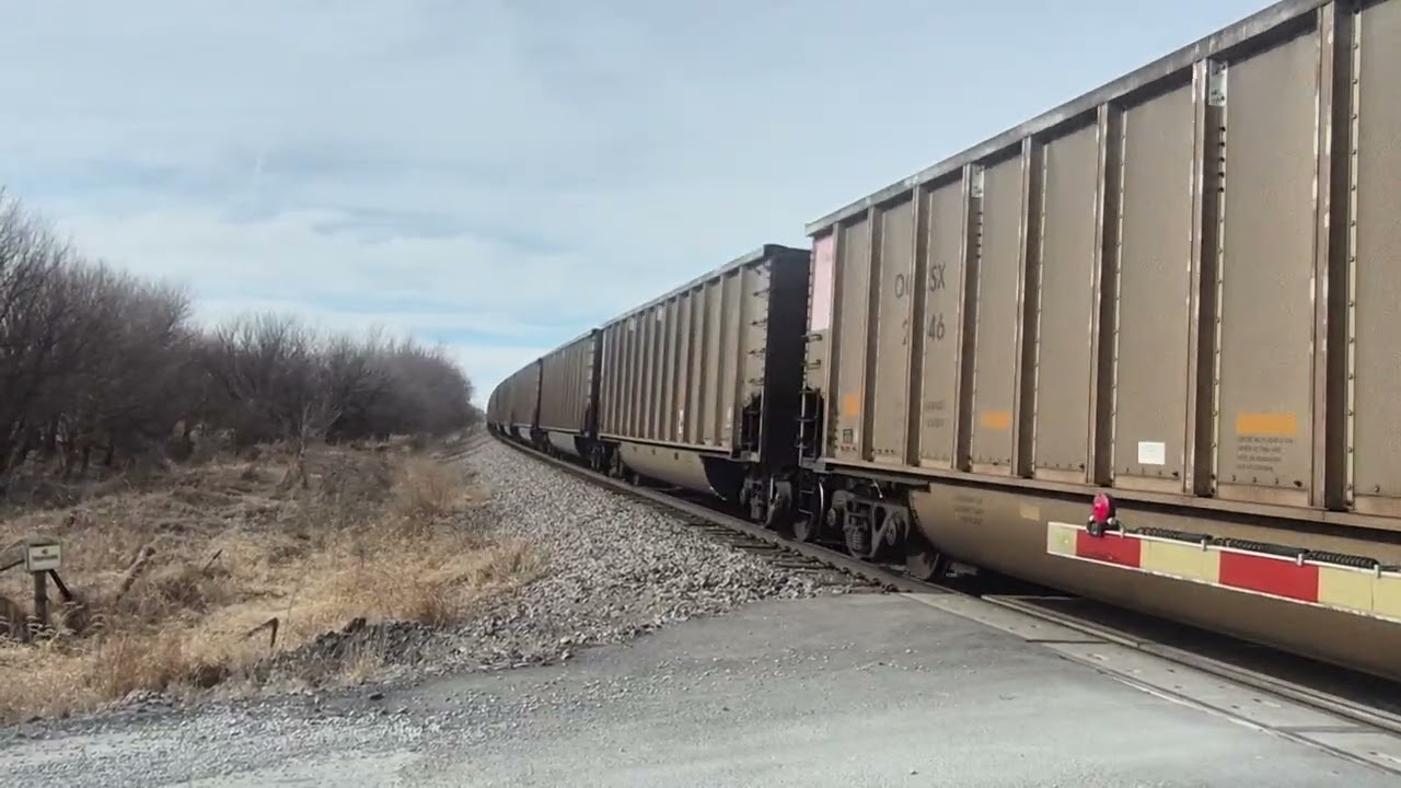 BNSF #5944 Coal Train E w/ SD70MAC in Emerson, IA (2-7-26)