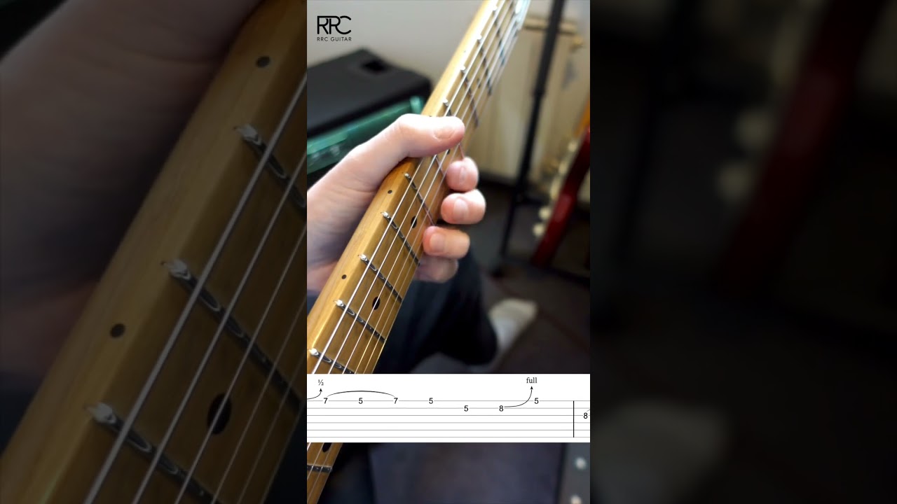 Blues Rock Style Lick in Am 🟩 #guitarlesson #guitarlesson #guitartabs #guitartutorial