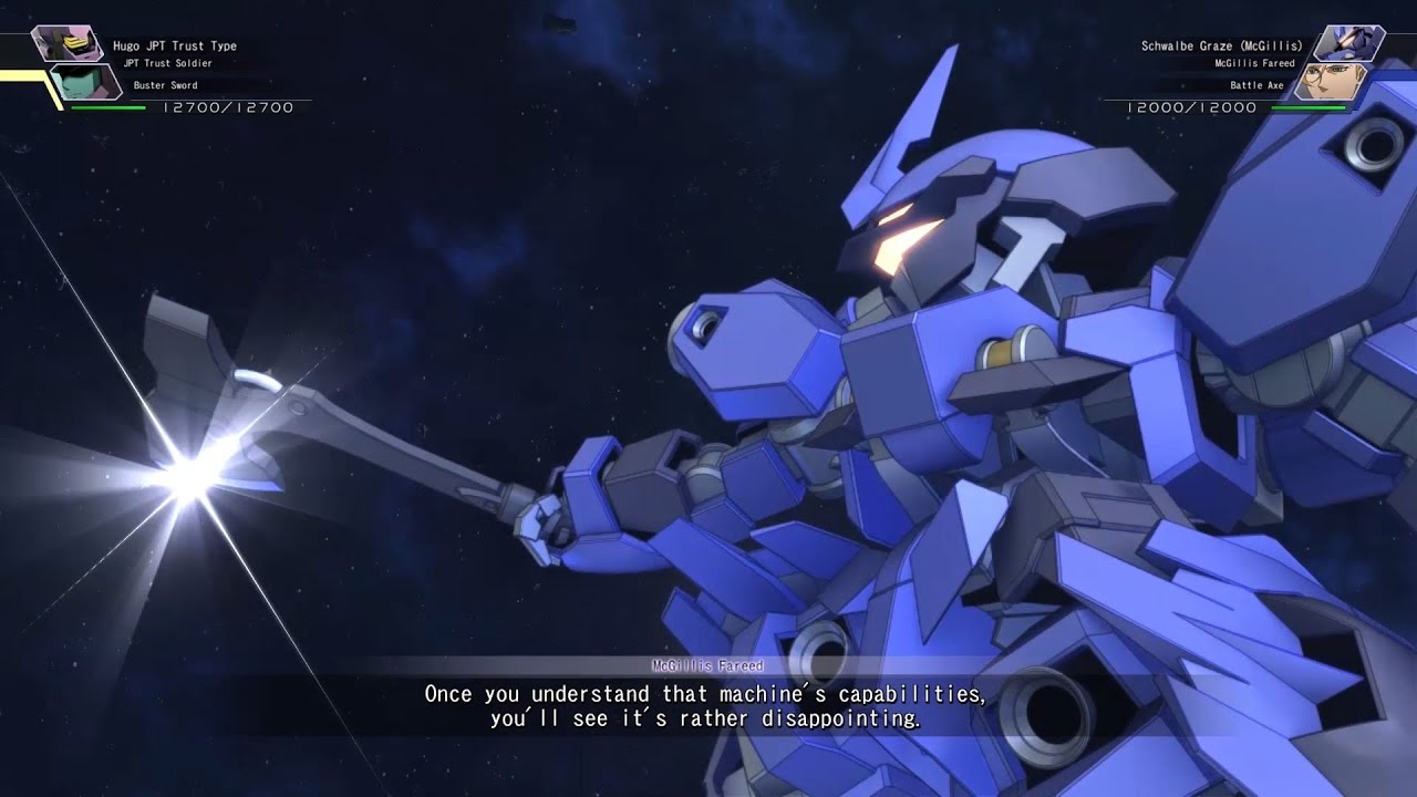 SD Gundam G-Generation Cross Rays - Schwalbe Graze (McGillis) All Animations