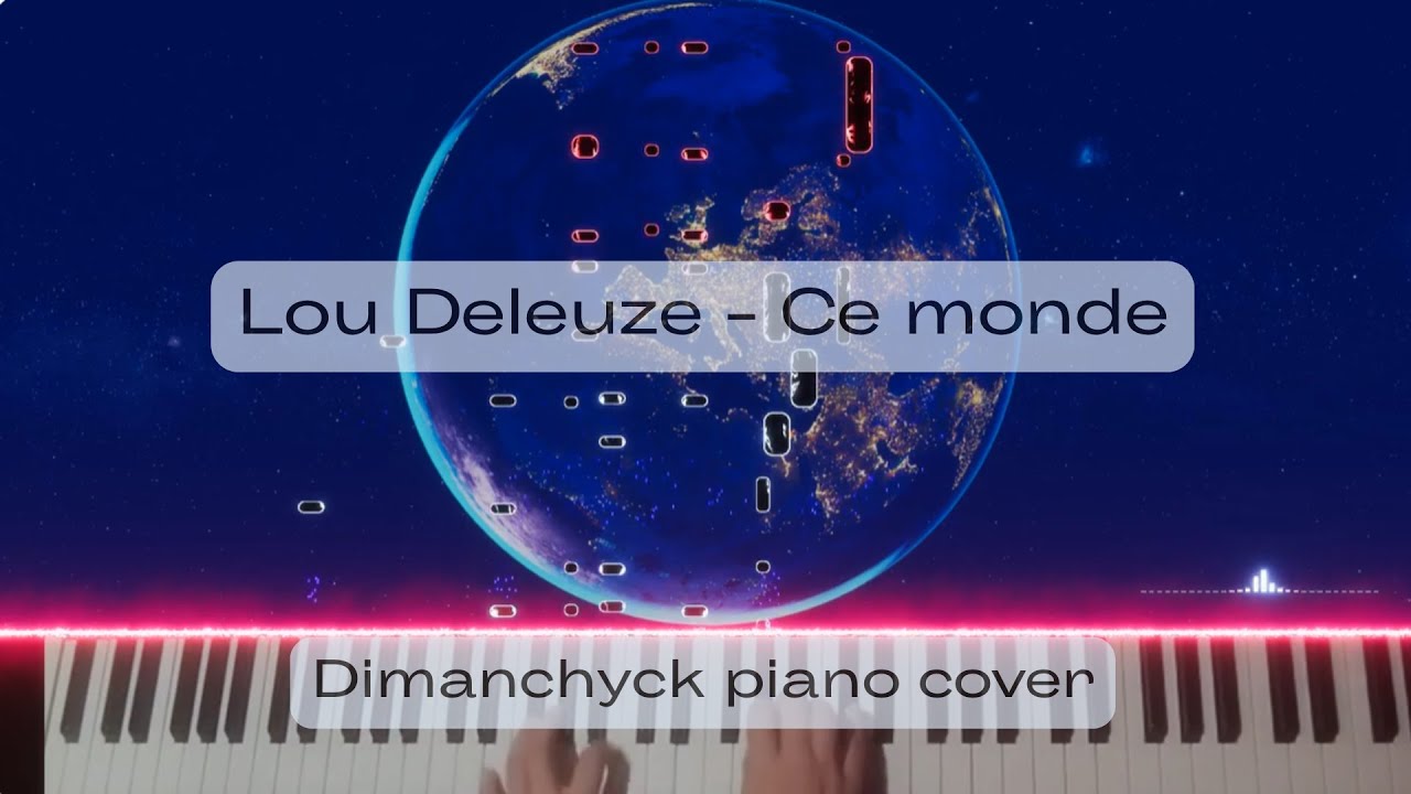 Lou Deleuze - Ce monde | France | Eurovision Junior 2025 Winner (Dimanchyck piano cover) | Sheet
