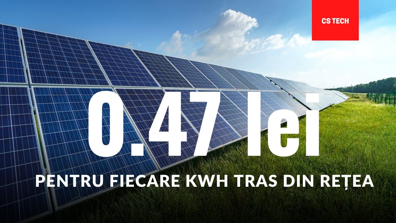 0,47 lei pentru fiecare kWh pe care &icirc;l consum din exportul meu &icirc;n rețea