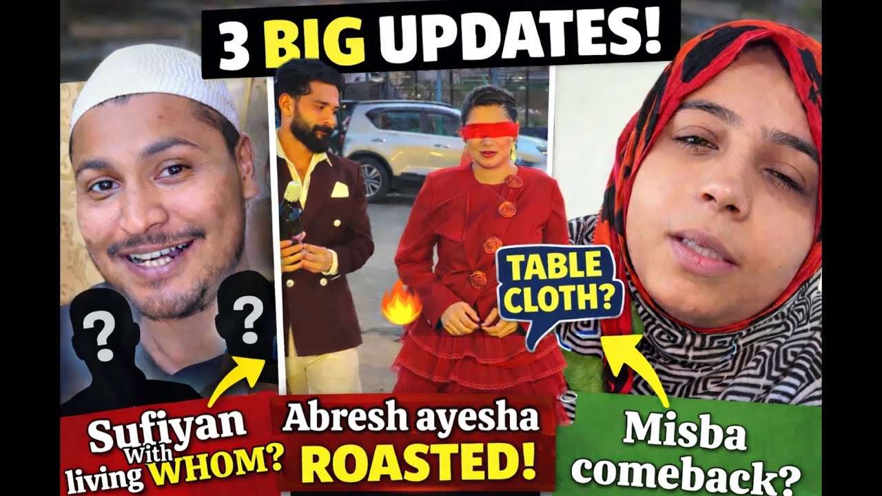 SUFIYAN SPENDING RAMADAN WITH? SUFIYAN KHAN VLOG REVIEW. ROASTING ABRESH- AYESHA CRINGEFEST. 
