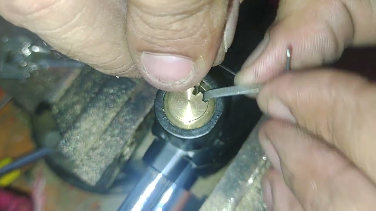 COMO GANZUAR CANDADO DE ALRMA ...llave tipo canoa...fácil y rápido