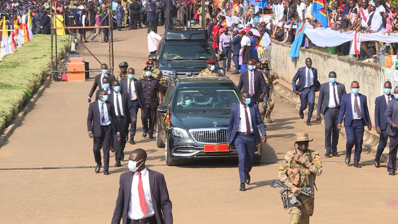 EXTREME TIGHT SECURITY DETAIL OF MUSEVENI & FIRST LADY | WATCH THE PRESIDENTIAL CONVOY IN NAMUGONGO
