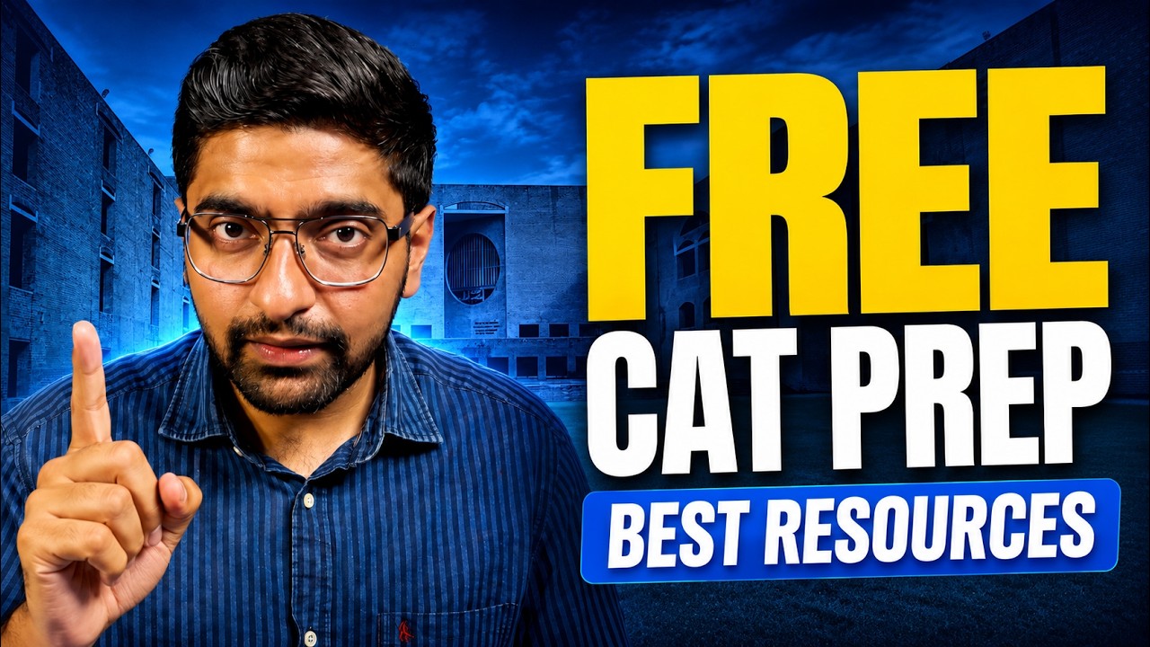 Free CAT Preparation... How to Self-Prepare for CAT 2026 with YT Playlists