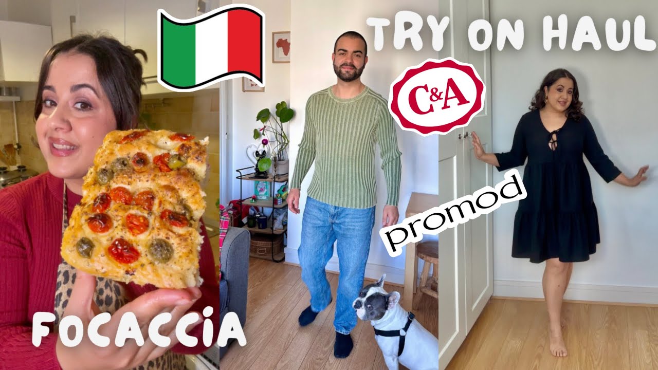SOLDES ! Try on HAUL Curvy 👗Préparation FOCACCIA 🍕🇮🇹 #haul #tryonhaulvideo #curvy #focaccia #pizza