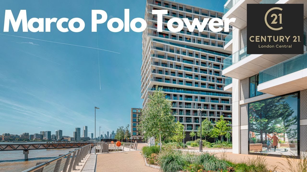Bright 1 Bedroom Apartment in Marco Polo Tower London (property tour)