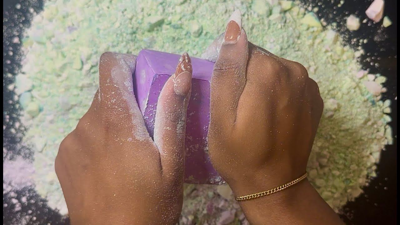 SUPER CRUNCHY CHALK BLOCKS | #oddlysatisfying