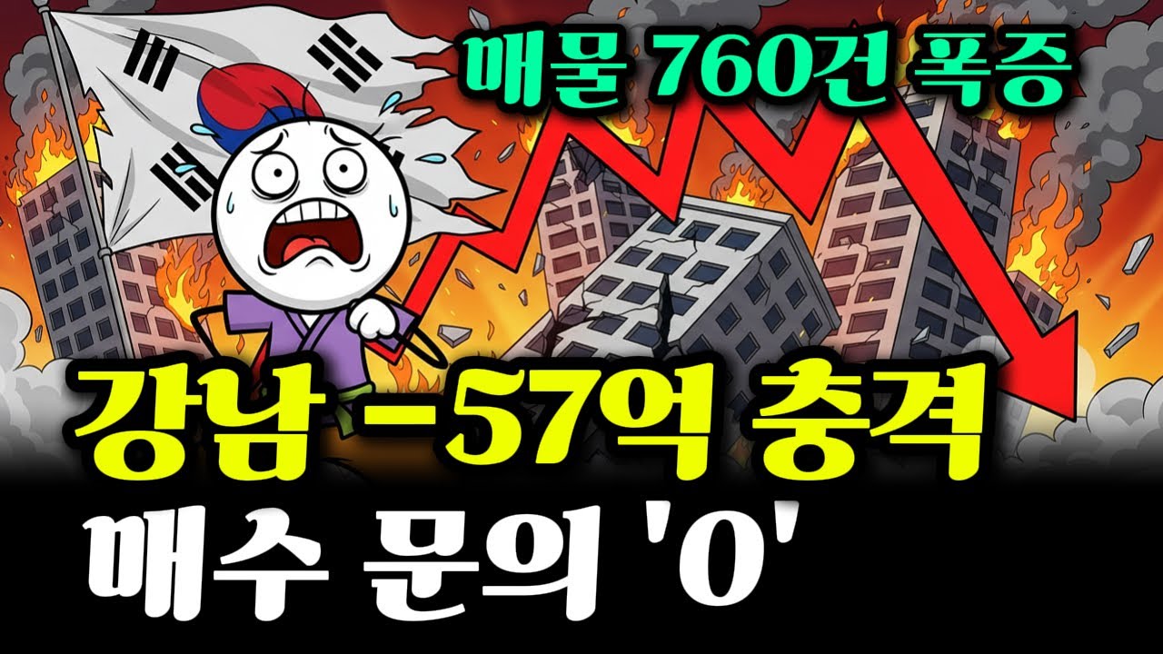 강남 아파트 57억 증발? 압구정·반포 매물 폭탄... 