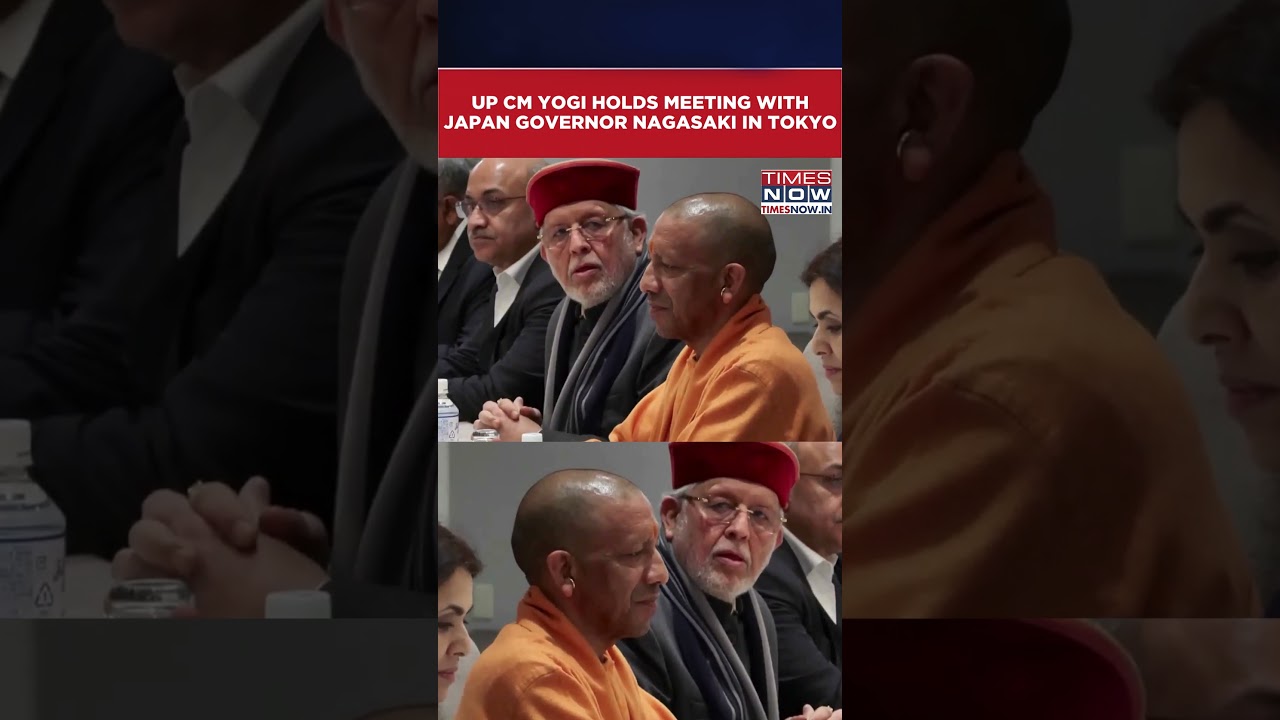Yogi In Japan: UP CM Yogi Holds Meeting With Japan's Governor Kotaro Nagasaki In Tokyo #shorts