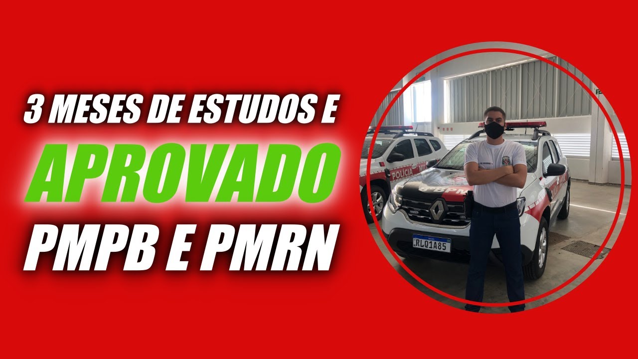 Como passei na PMPB - 3 meses de estudos