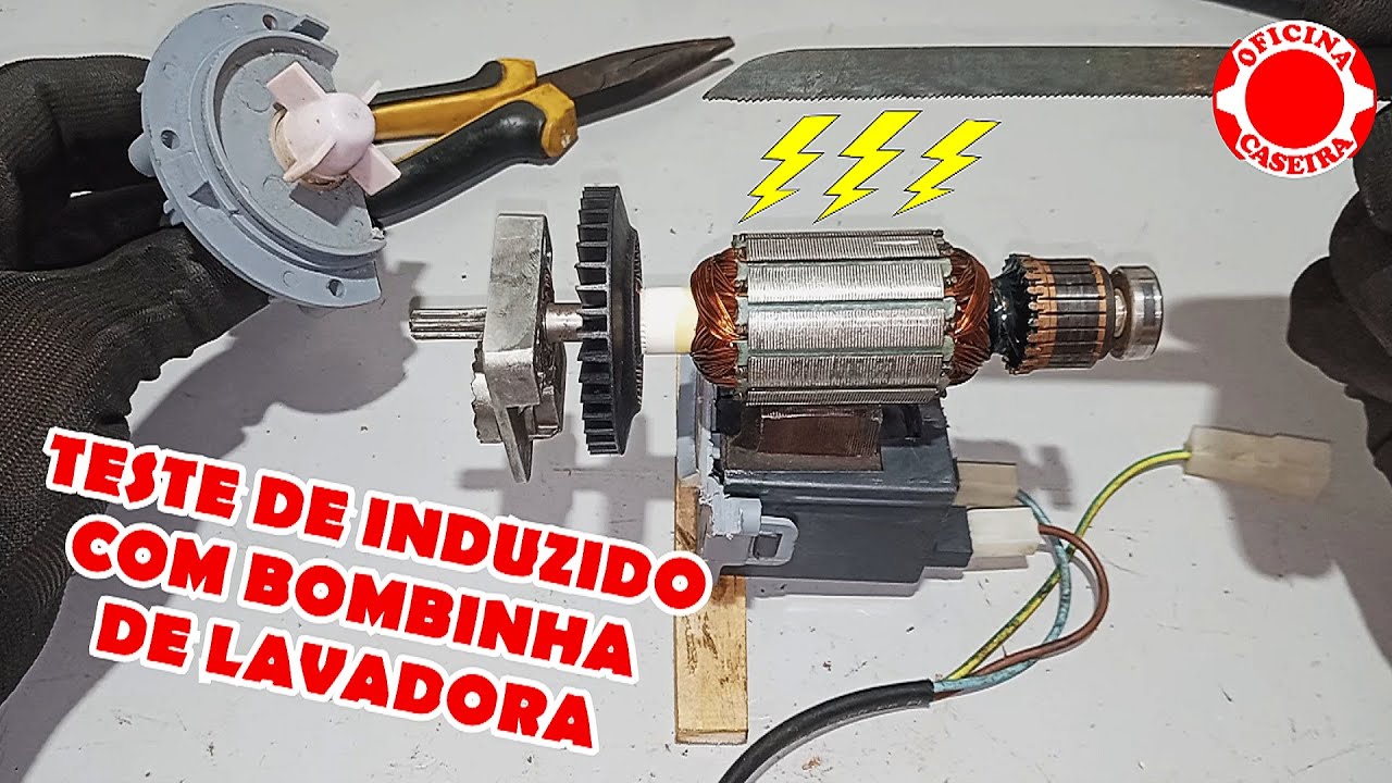 TATUZINHO DE TESTAR INDUZIDO FEITO DE BOMBINHA DE MÁQUINA DE LAVAR. FIZ O MEU.