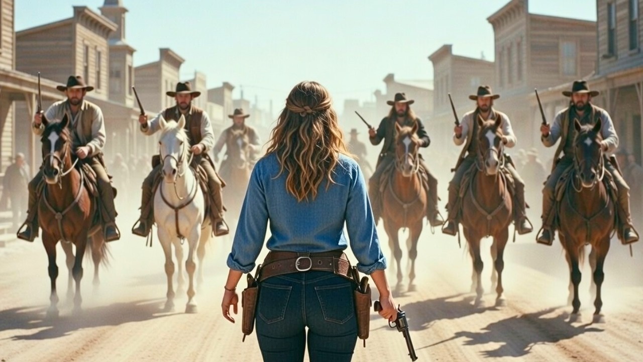 Bandits Corner a Desperate Widow — Unaware She’s a Vengeful Gunslinging Legend