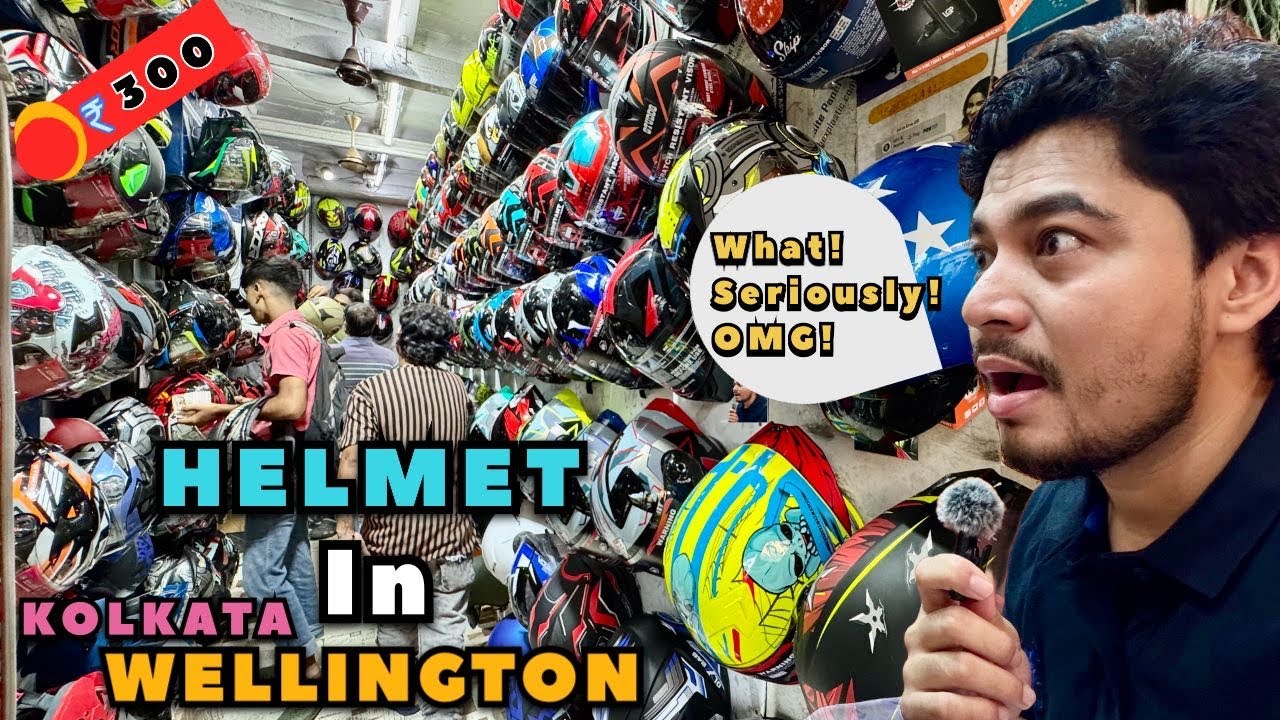 ￼New Helmet in Kolkata Wellington Bike Market 2025||AXOR.SMK.STUDDS.VEGA Best Helmet Price Kolkata.￼