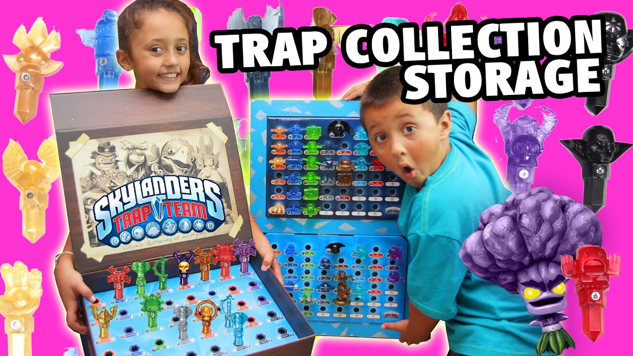 Skylanders Ловушка Team ЛОВУШКИ хранения Case + Collection (изготовленный на заказ держатель)