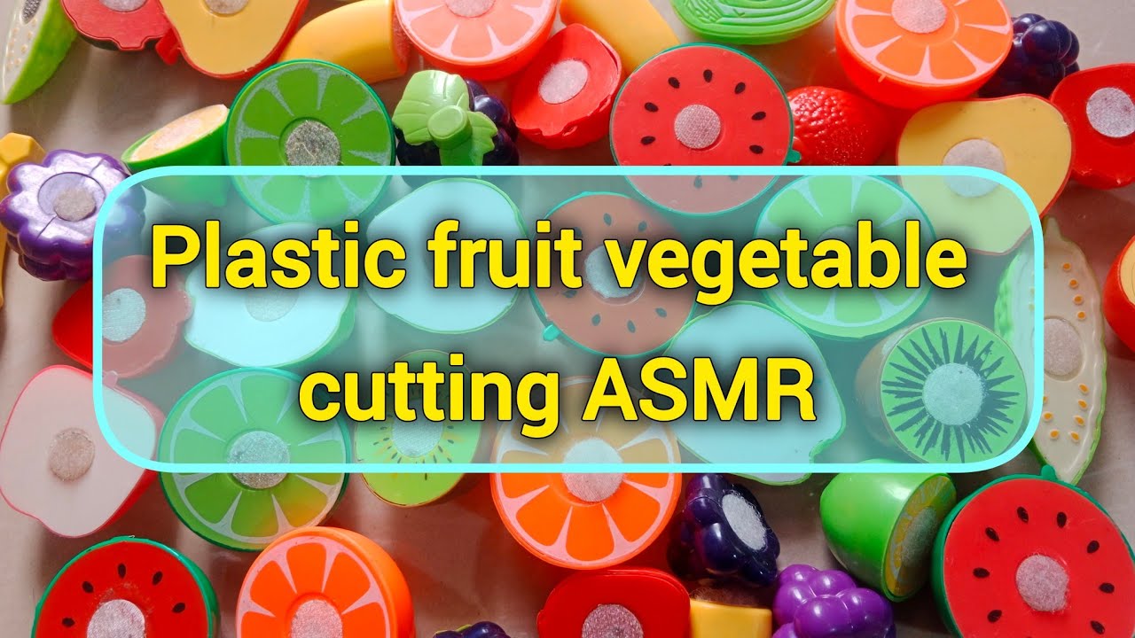 Plastic fruit vegetable cutting ASMR satisfying video #asmr #satisfying #asmrsounds 