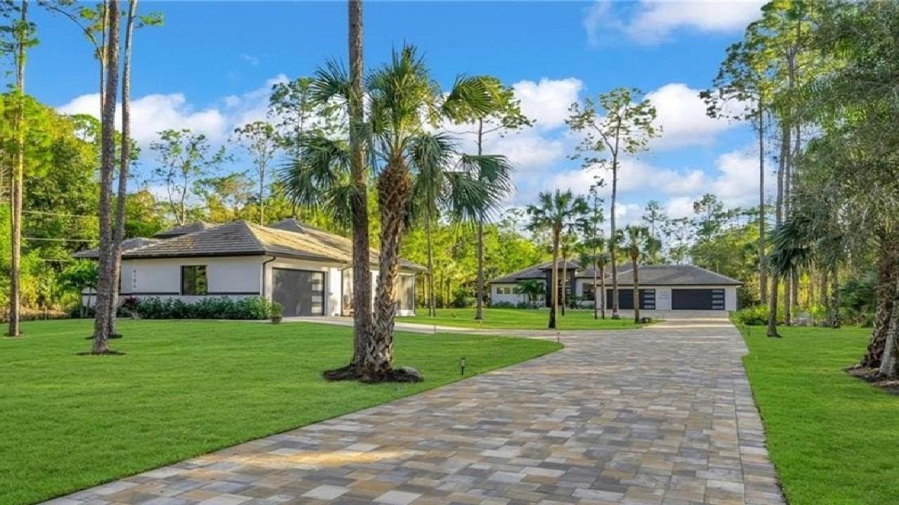 Inside a $3.45M Naples Estate on 2.5 Acres | Main Home + Guest House | COLLIER WOODS