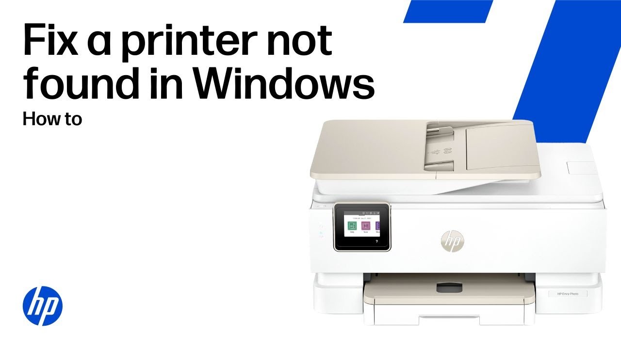 Fix a printer not found issue in Windows for HP printers | HP Support