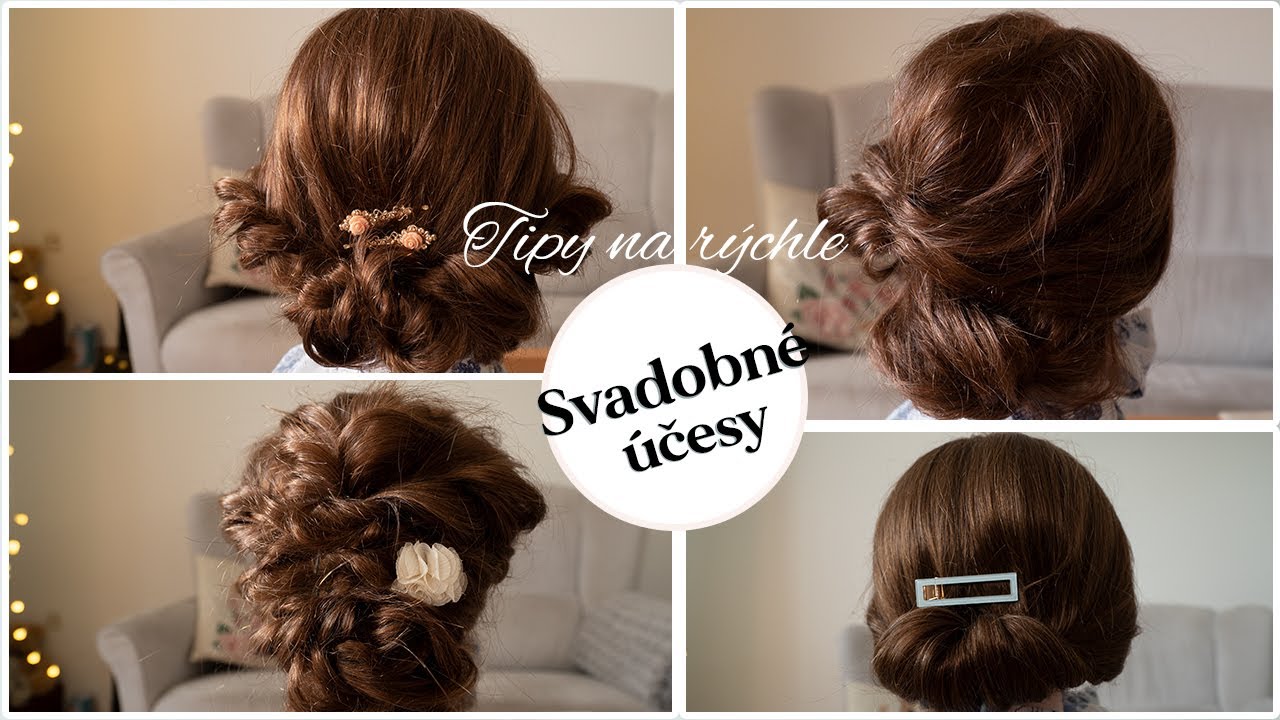 SVADOBNÉ ÚČESY | Tipy na rýchle svadobné účesy