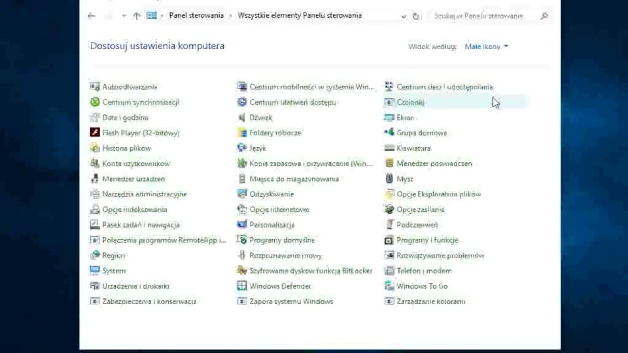 TO PROSTE - Panel sterowania w Windows 10