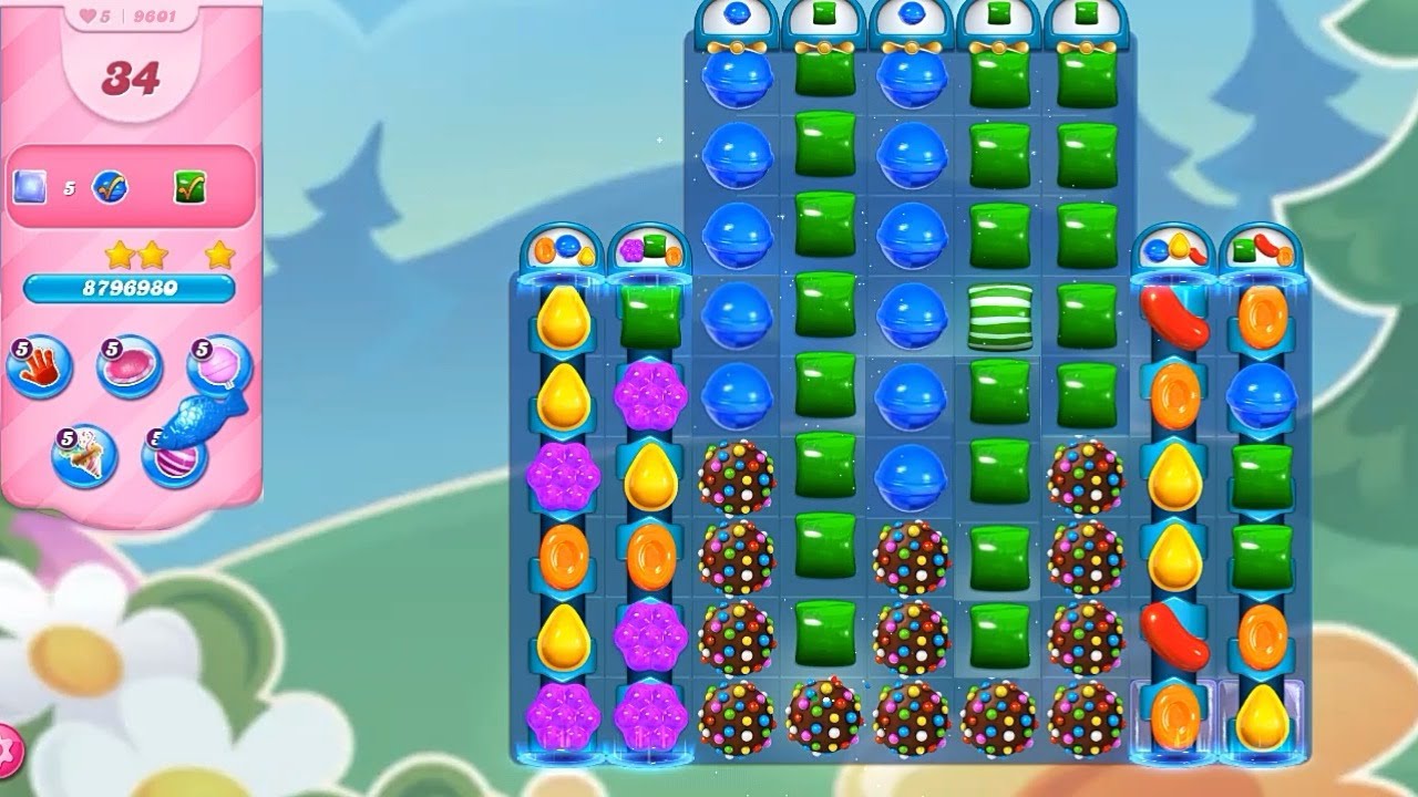Made No Move Used Level Won || Candy crush saga level 9601 || Candy crush saga