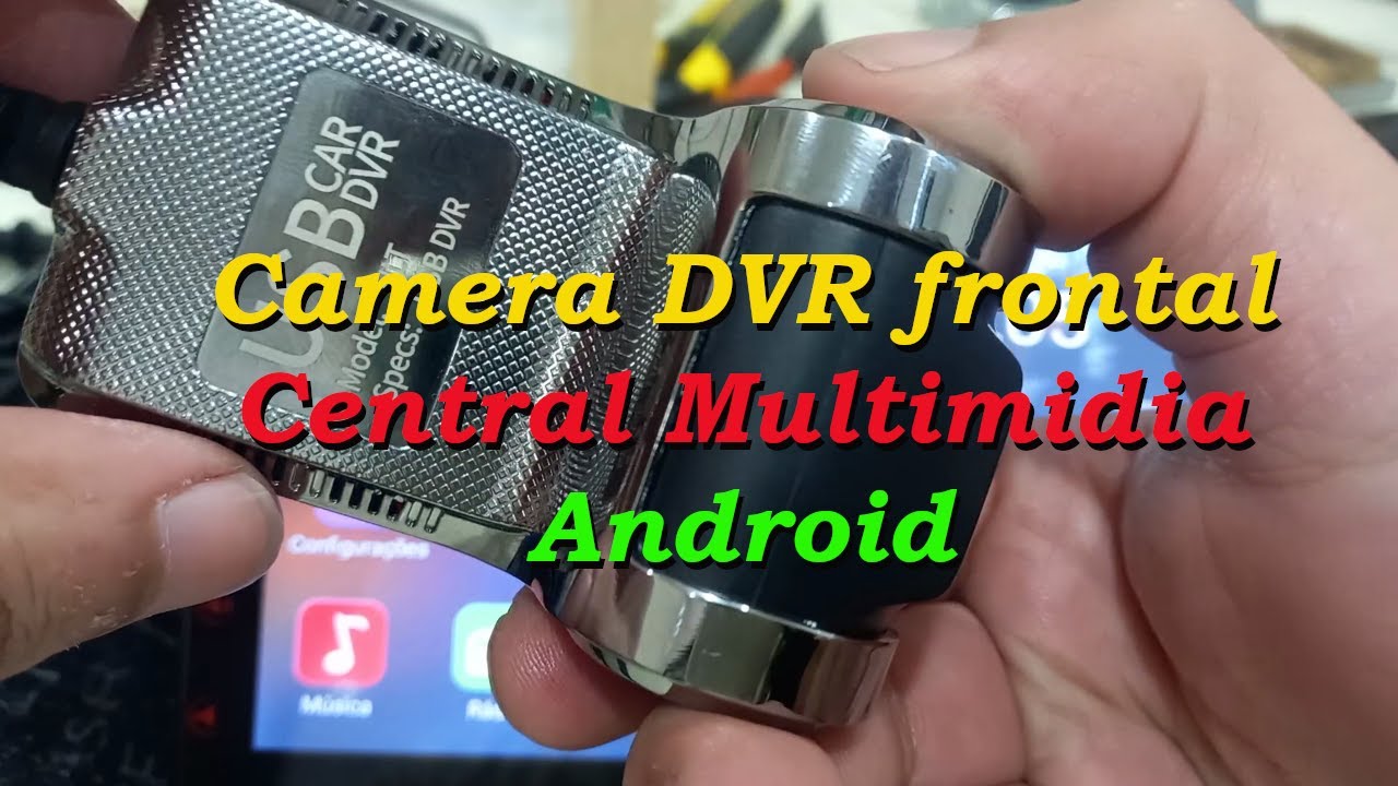 #05  Multimídia - Câmera frontal DVR ADAS e antena de GPS no Onix (Central Multimídia Android)