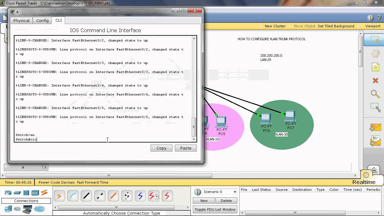 HOW TO CONFIGURE VLAN TRUNK PROTOCOL PART 1
