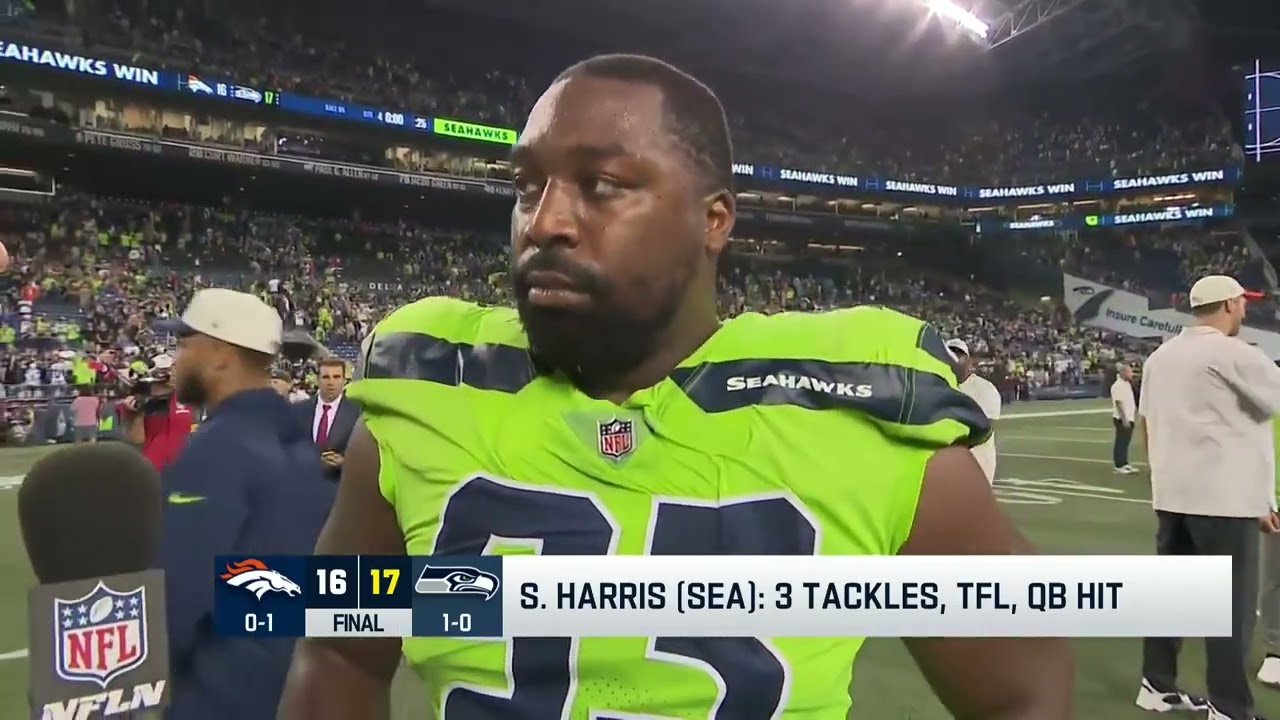 Former Broncos DL Shelby Harris speaks his mind in postgame interview