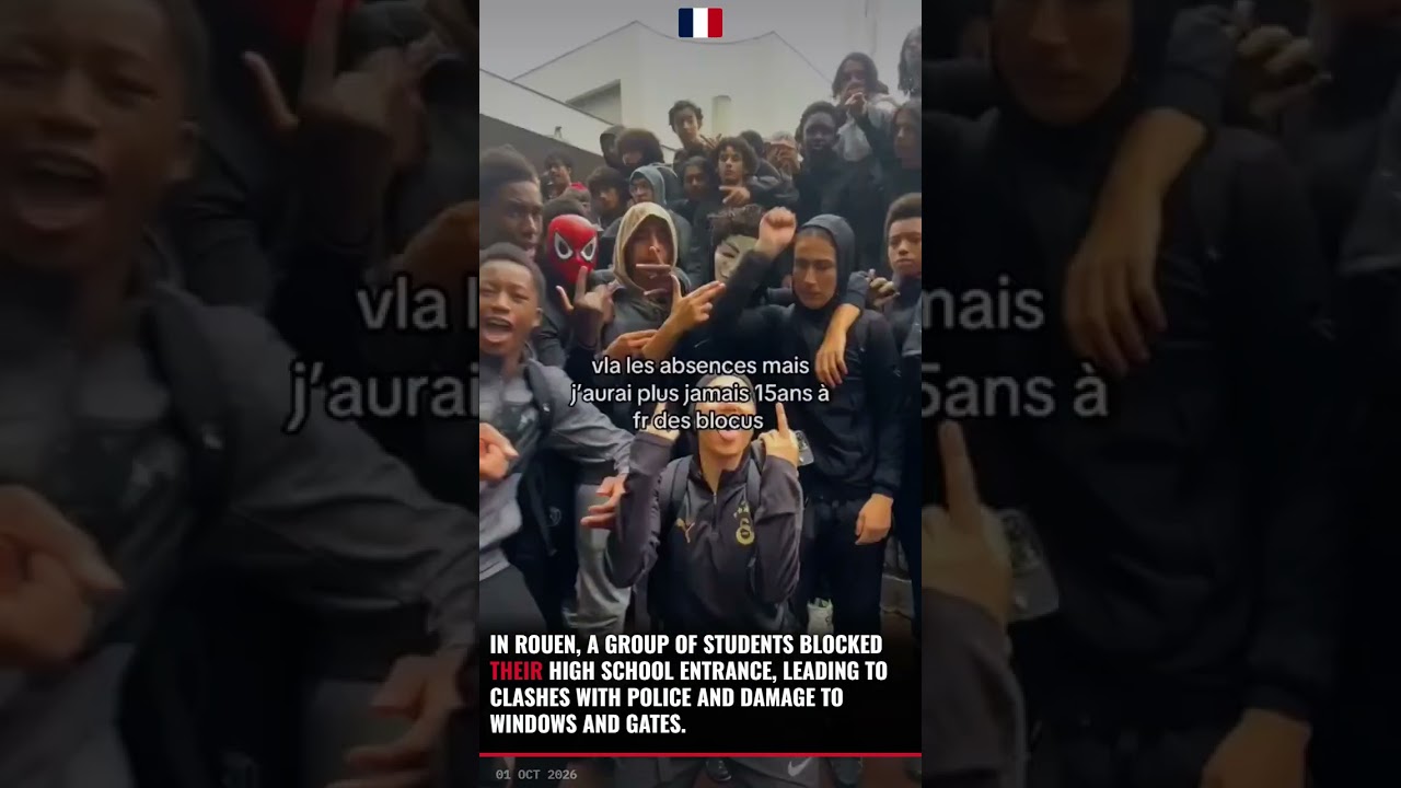 Student Protest in Rouen Turns Chaotic