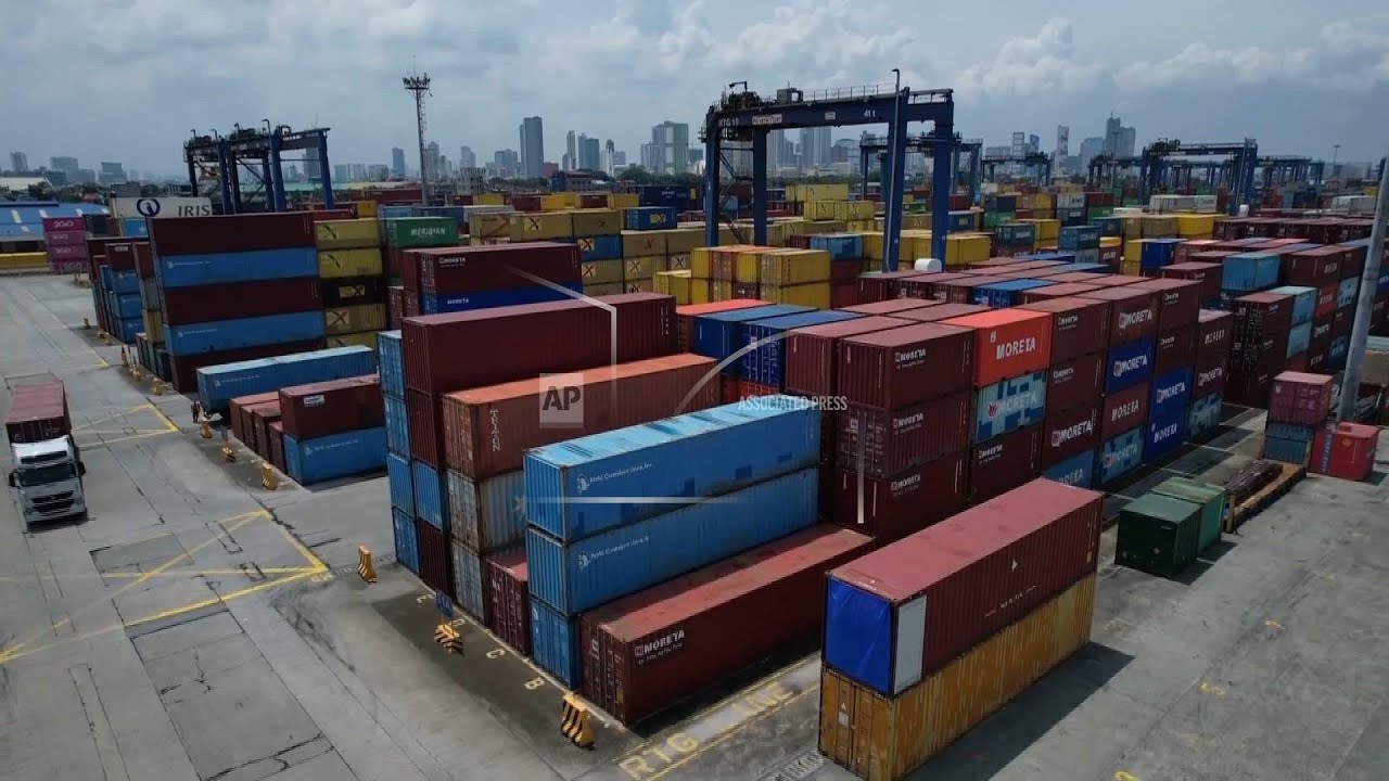 Activity at Manila port after Trump tariffs come into effect