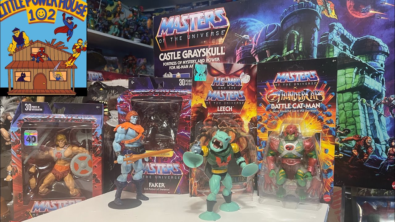 Masters of the Universe origins cartoon Leech& Masterverse Faker