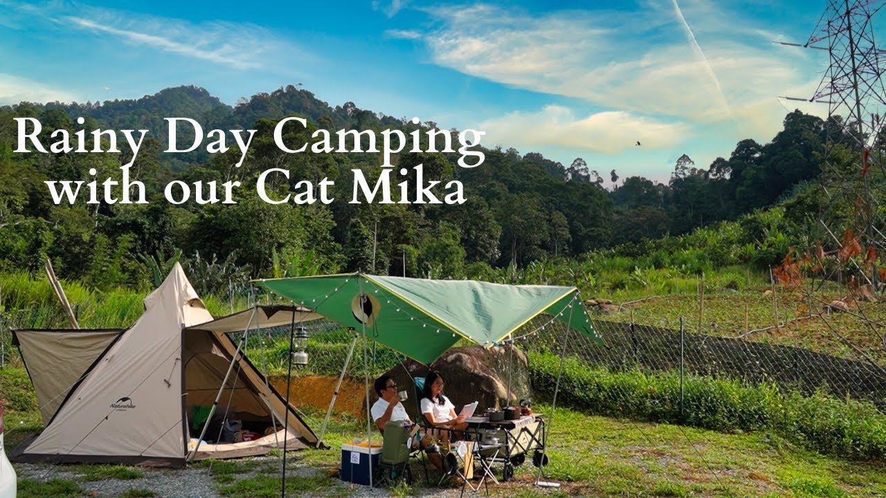 Rainy Day Camping with Cat | Couple Camping | Leng in The Jungle | Camping Malaysia – Ep 18