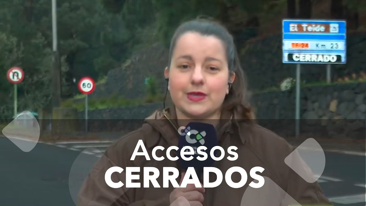 Los accesos al Teide se mantienen cerrados