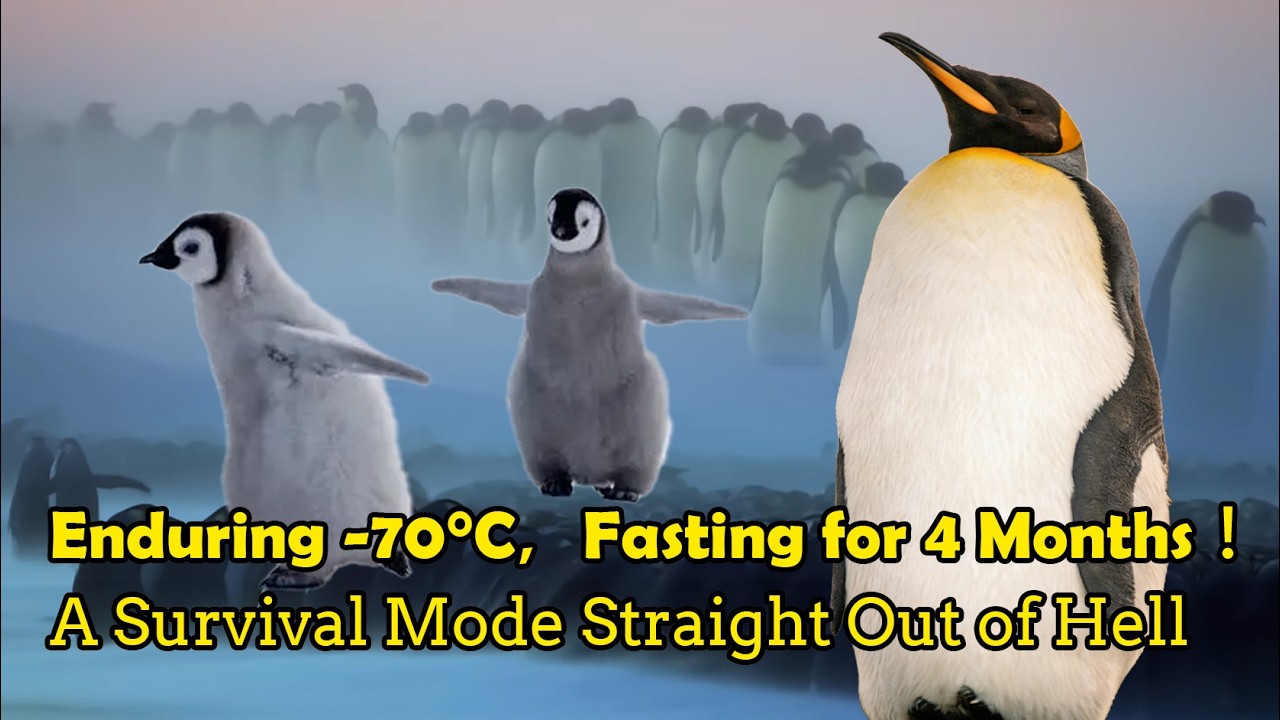 Enduring -70°C and Fasting for 4 Months — All for a Single Chance to Breed，Antarctic Emperor Penguin