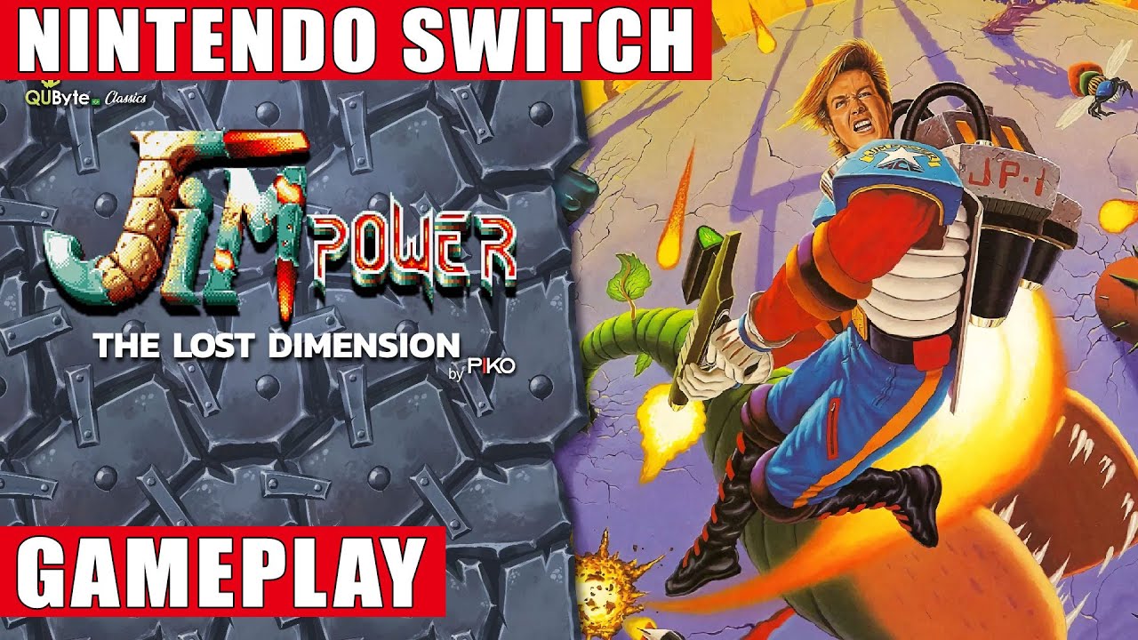 Jim Power: The Lost Dimension Nintendo Switch Gameplay