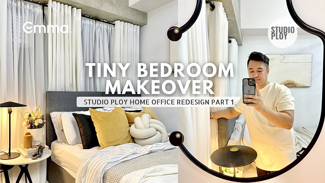 Tiny Bedroom Makeover | Studio Ploy's Home Office Part 01 | ft. Emma Sleep
